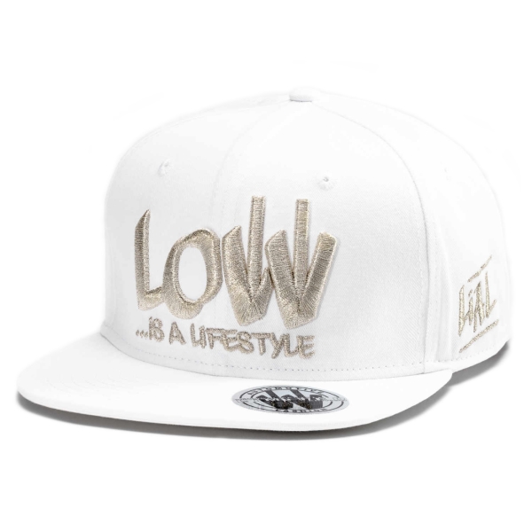 LOW iS A LiFESTYLE® Statement Snapback - Silver-White